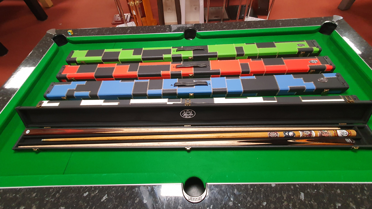 Etui rigide renforcé damier Black/Green Baize Master (3Q) 1 pièce 157cm – Image 2