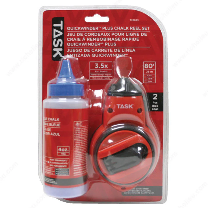 Ensemble de dévidoir de craie à bobinage rapide Quickwinder Plus avec craie, 2 pcs