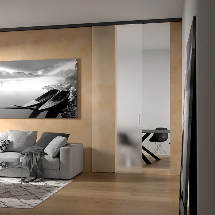 Système pour porte coulissante à montage mural ou au plafond SlidePro CLT – Image 2