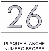 Numéro civique sur plaque 2 chiffres - Contemporaine – Image 6
