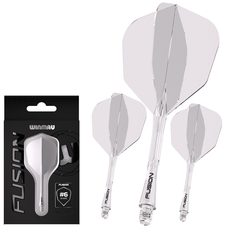Combi Ailette&Tige Winmau Fusion Soft Clear Shape 28mm